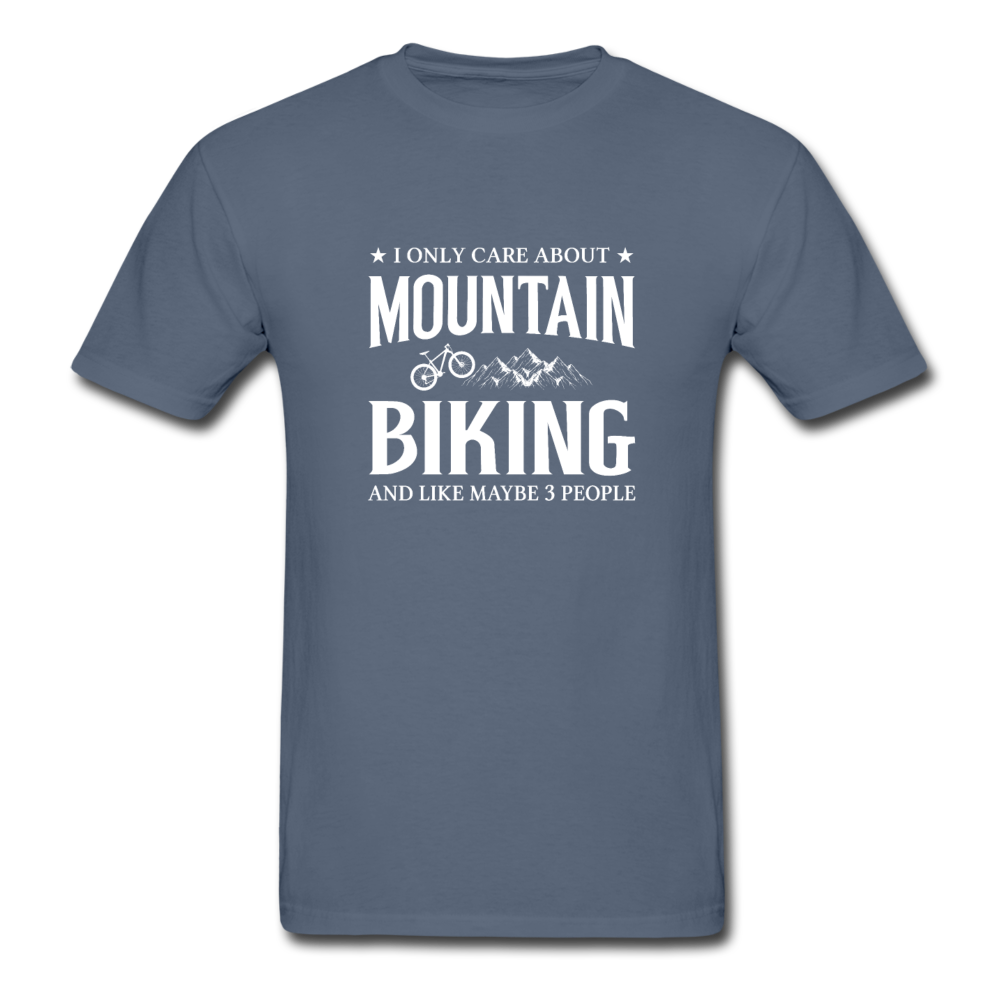 Gildan Ultra Cotton Adult Mountain Biking T-Shirt - denim