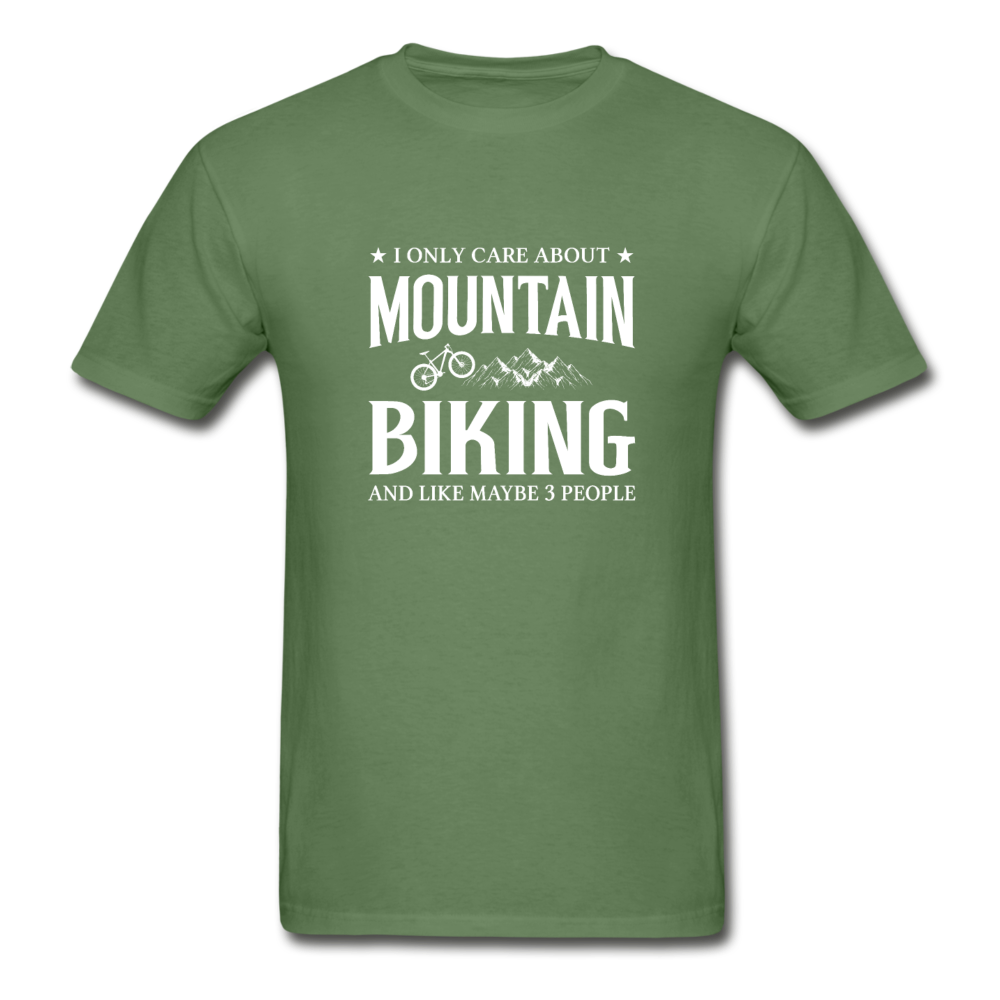Gildan Ultra Cotton Adult Mountain Biking T-Shirt - military green