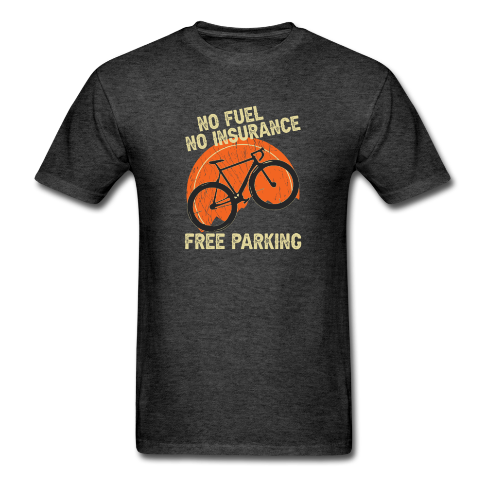 Unisex Classic Free Bike Parking T-Shirt - heather black