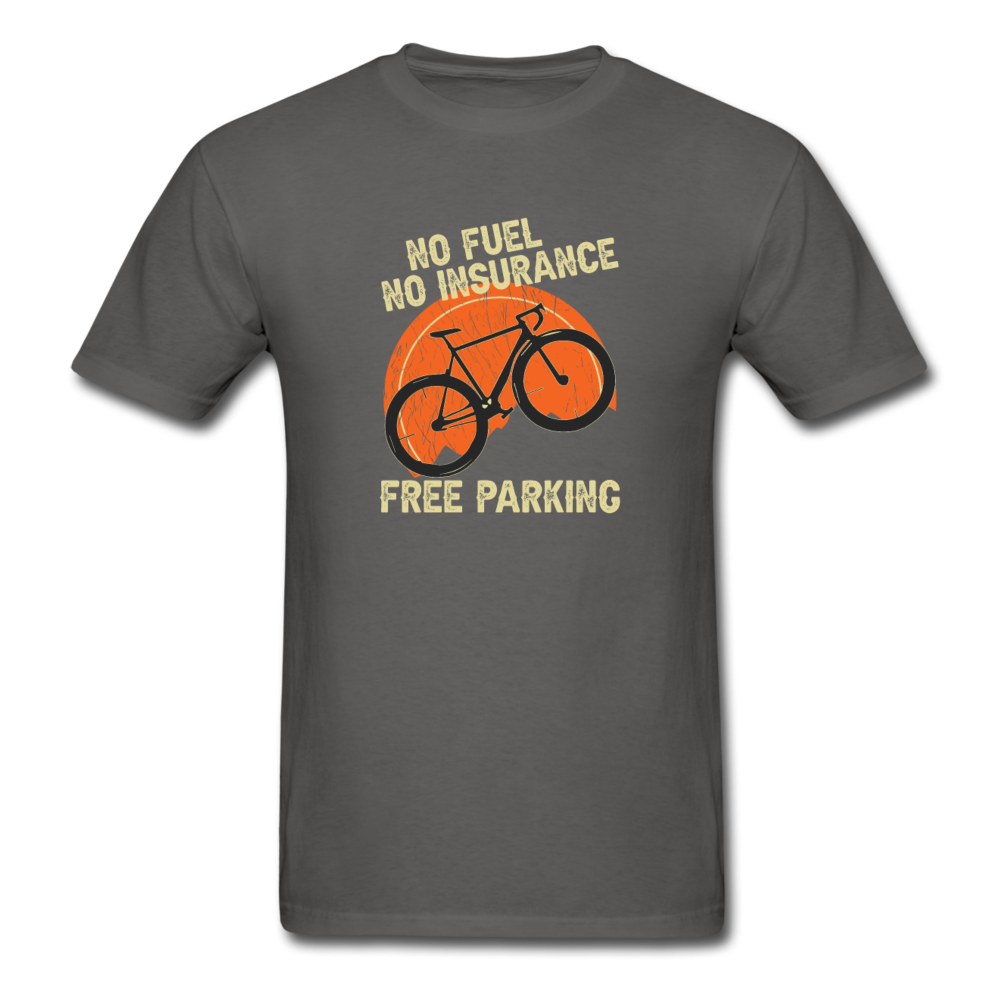 Unisex Classic Free Bike Parking T-Shirt - charcoal