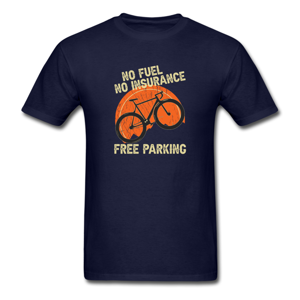Unisex Classic Free Bike Parking T-Shirt - navy