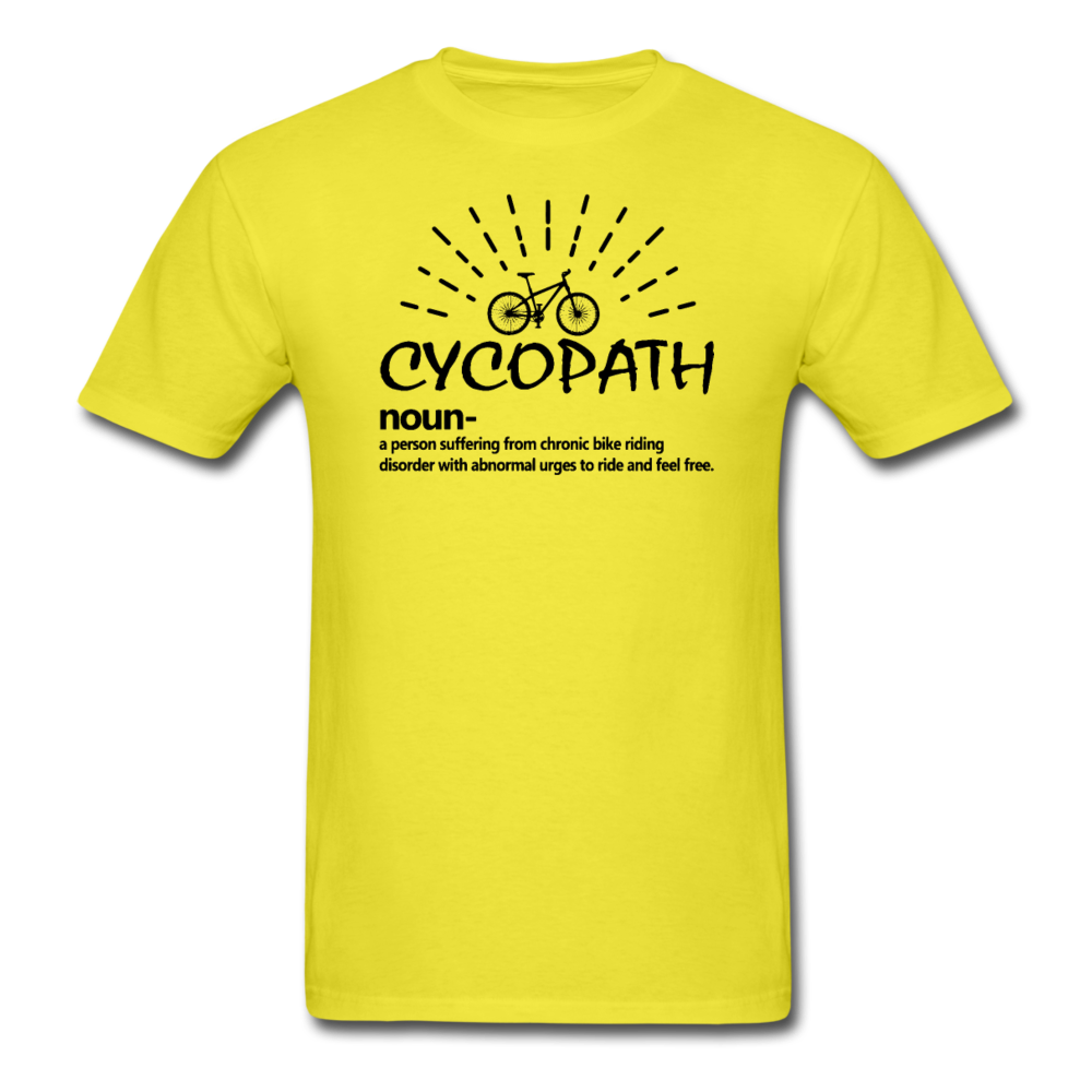 Unisex Classic Cycopath T-Shirt - yellow