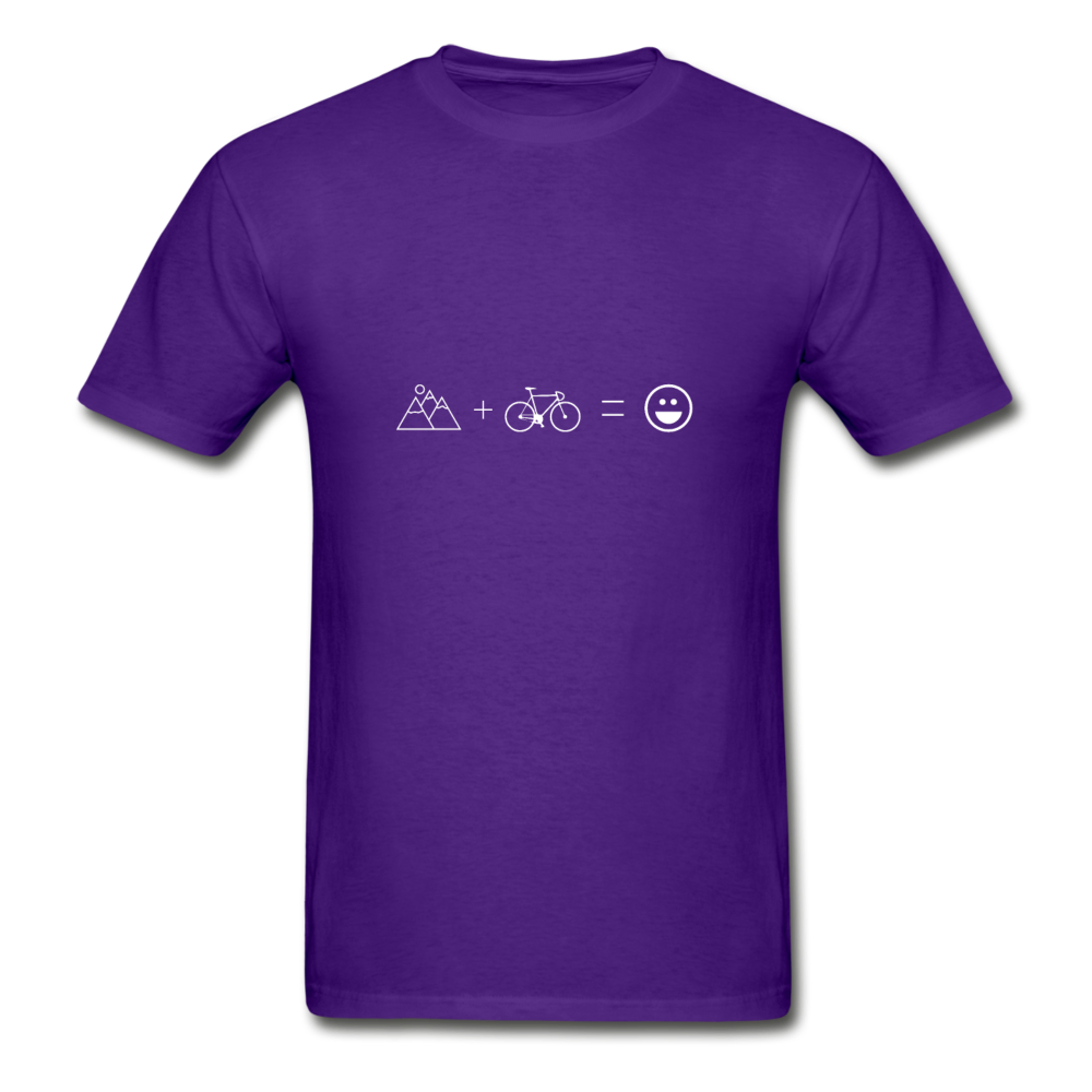 Gildan Ultra Cotton Adult Cycling Equation T-Shirt - purple