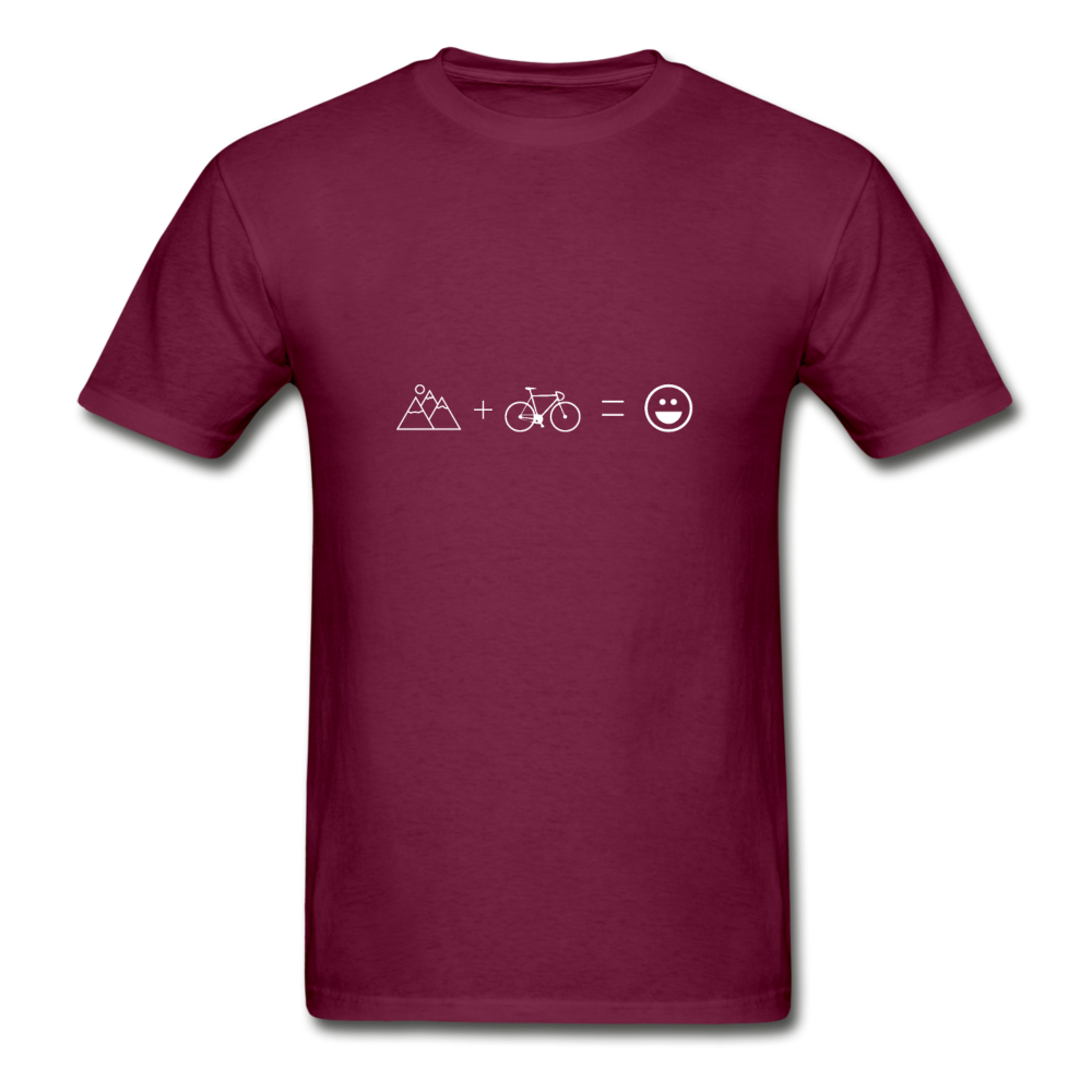 Gildan Ultra Cotton Adult Cycling Equation T-Shirt - burgundy