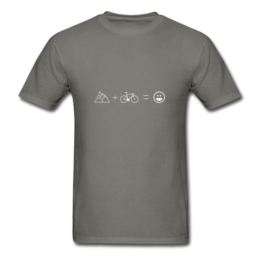 Gildan Ultra Cotton Adult Cycling Equation T-Shirt - charcoal