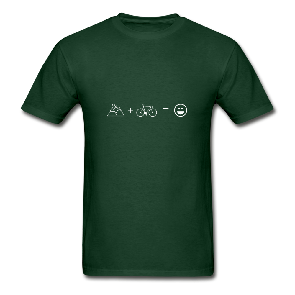 Gildan Ultra Cotton Adult Cycling Equation T-Shirt - forest green
