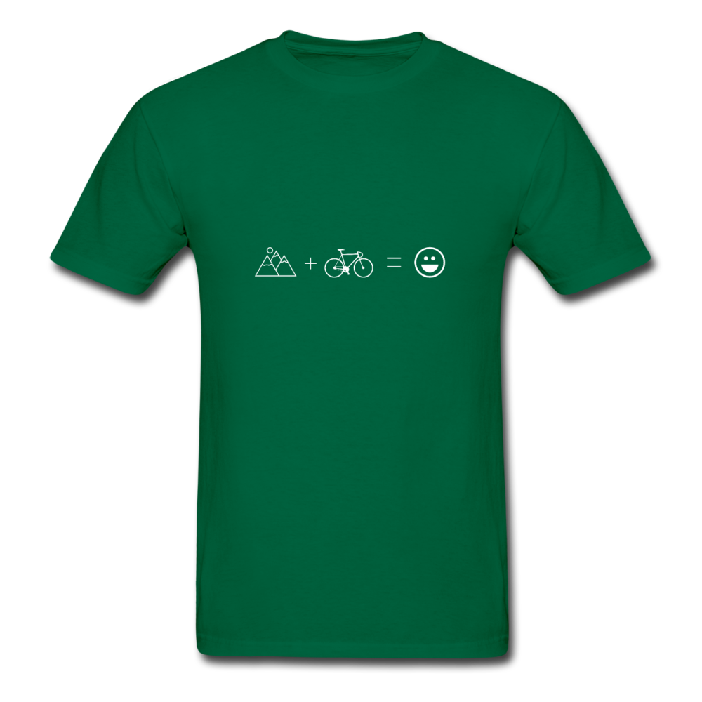 Gildan Ultra Cotton Adult Cycling Equation T-Shirt - bottlegreen