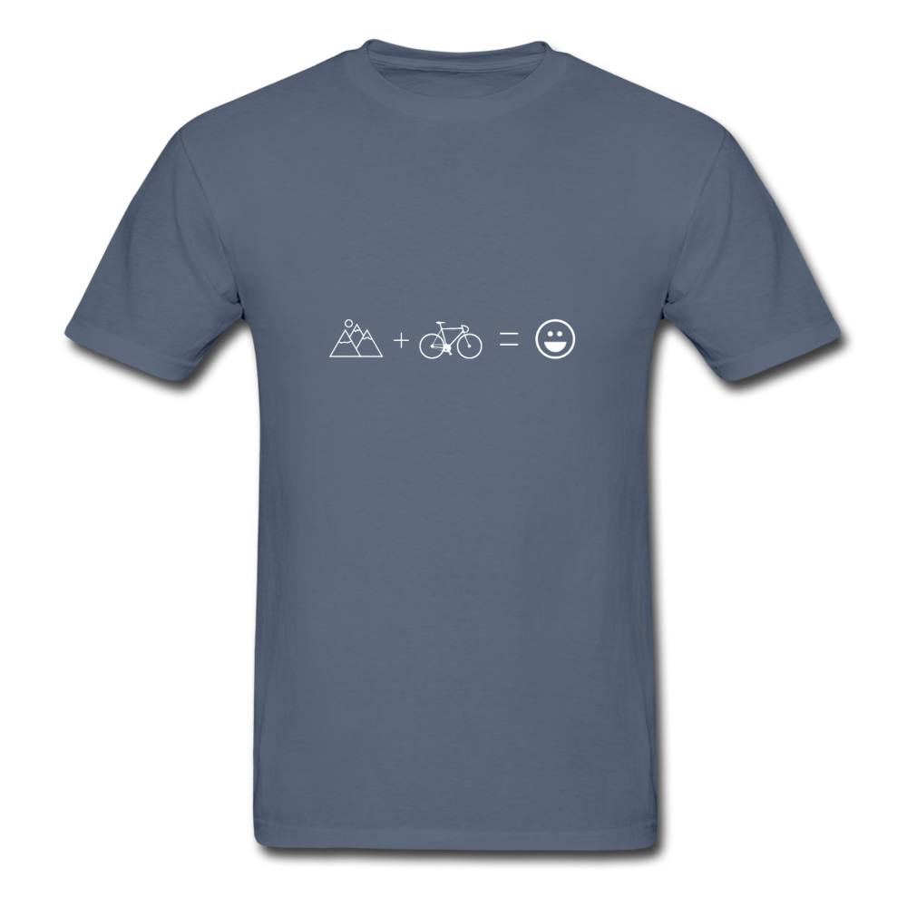 Gildan Ultra Cotton Adult Cycling Equation T-Shirt - denim