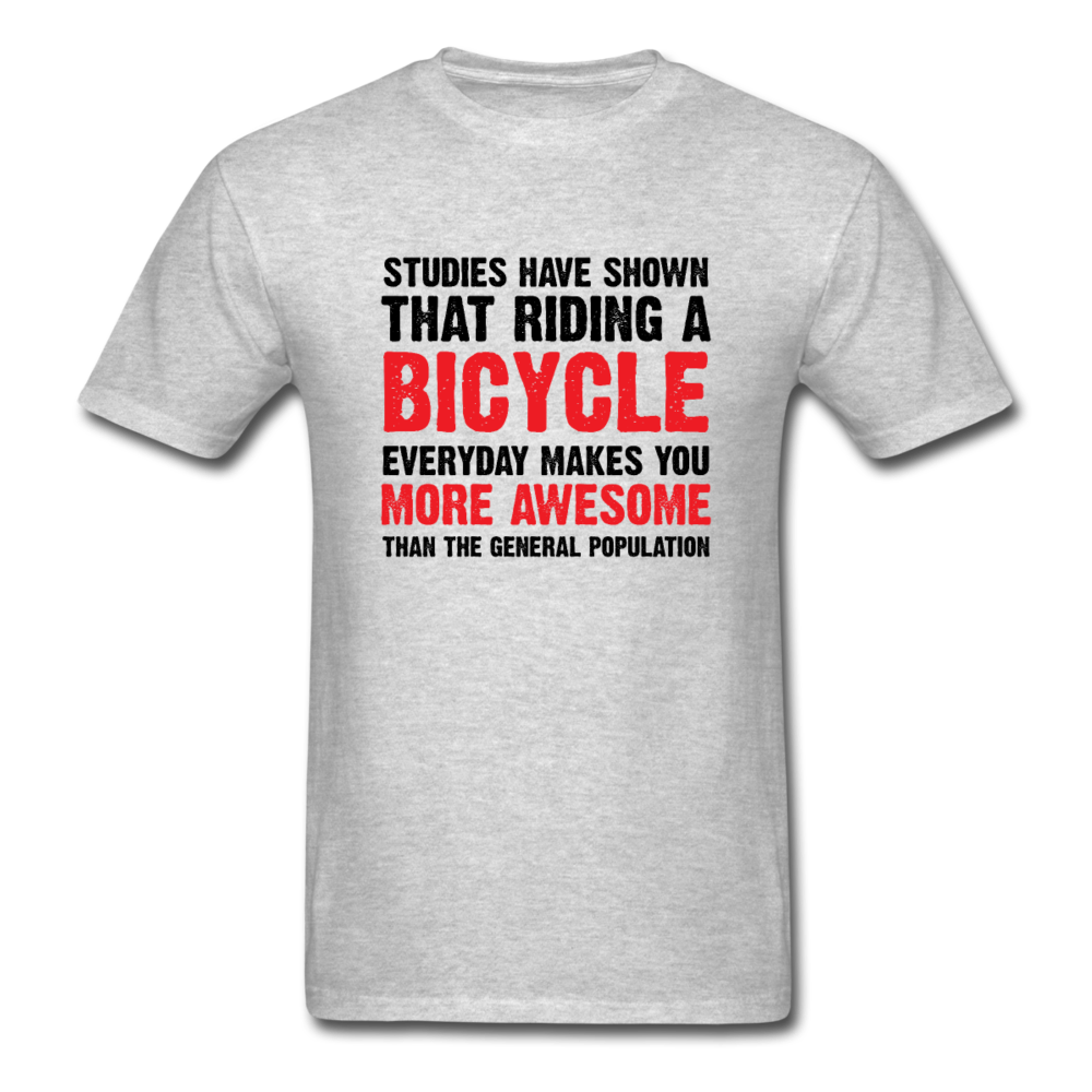Unisex Classic Bicycle Studies T-Shirt - heather gray