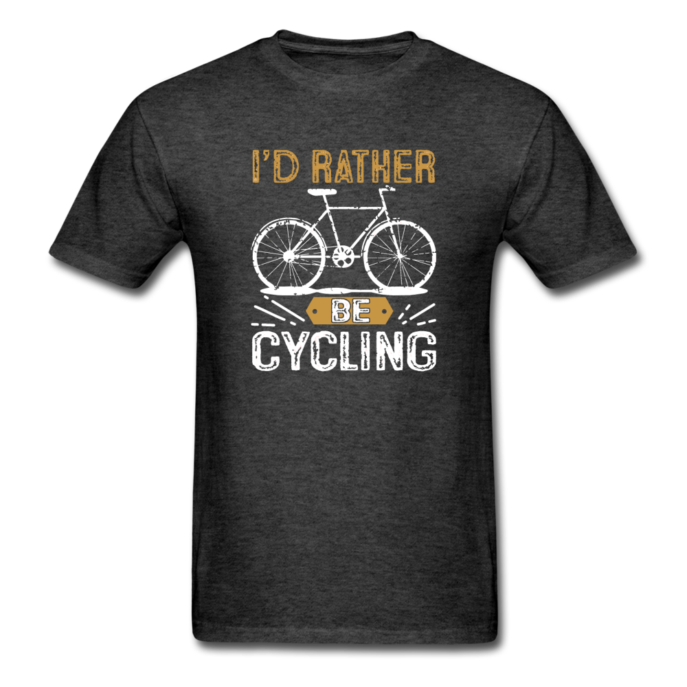 Unisex Classic I'd Rather Be CyclingT-Shirt - heather black