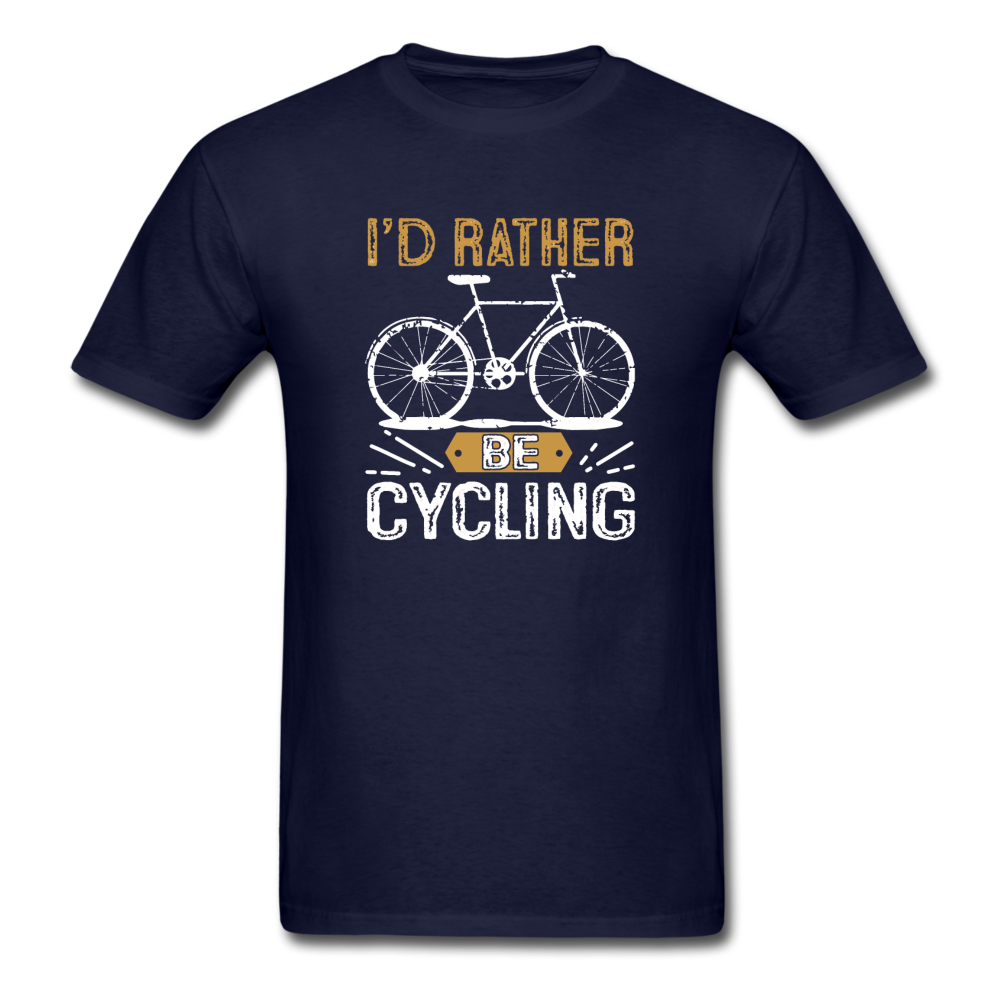 Unisex Classic I'd Rather Be CyclingT-Shirt - navy