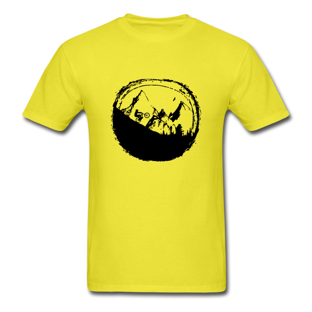 Unisex Classic Bicycle Abstract T-Shirt - yellow