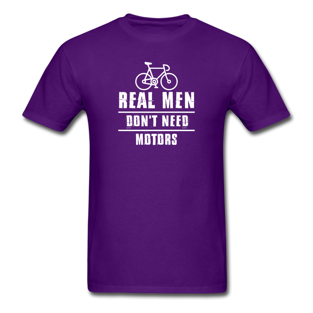 Unisex Classic Real Men Don't Need Motors T-Shirt - purple
