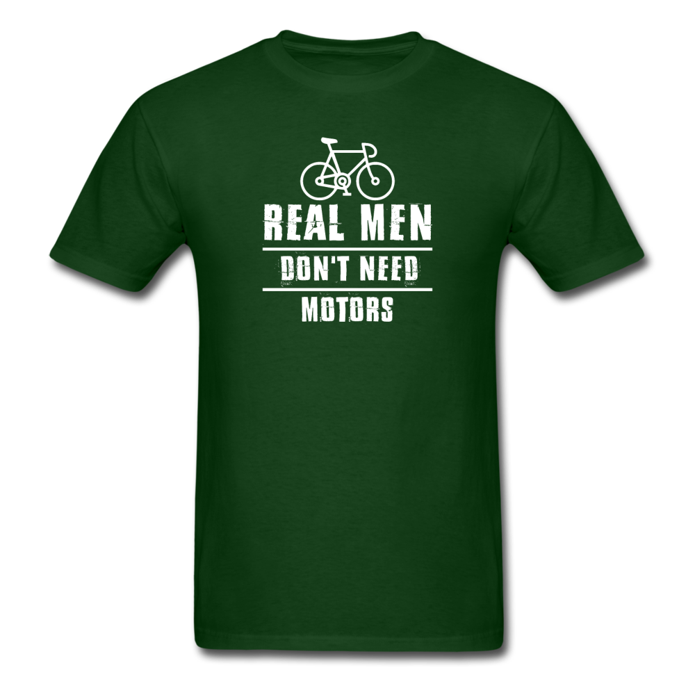 Unisex Classic Real Men Don't Need Motors T-Shirt - forest green