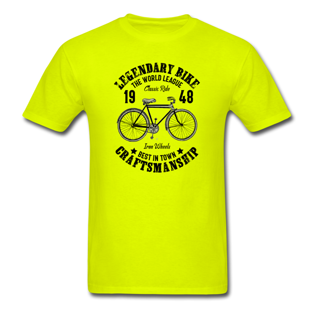 Unisex Classic Legendary Bike T-Shirt - safety green