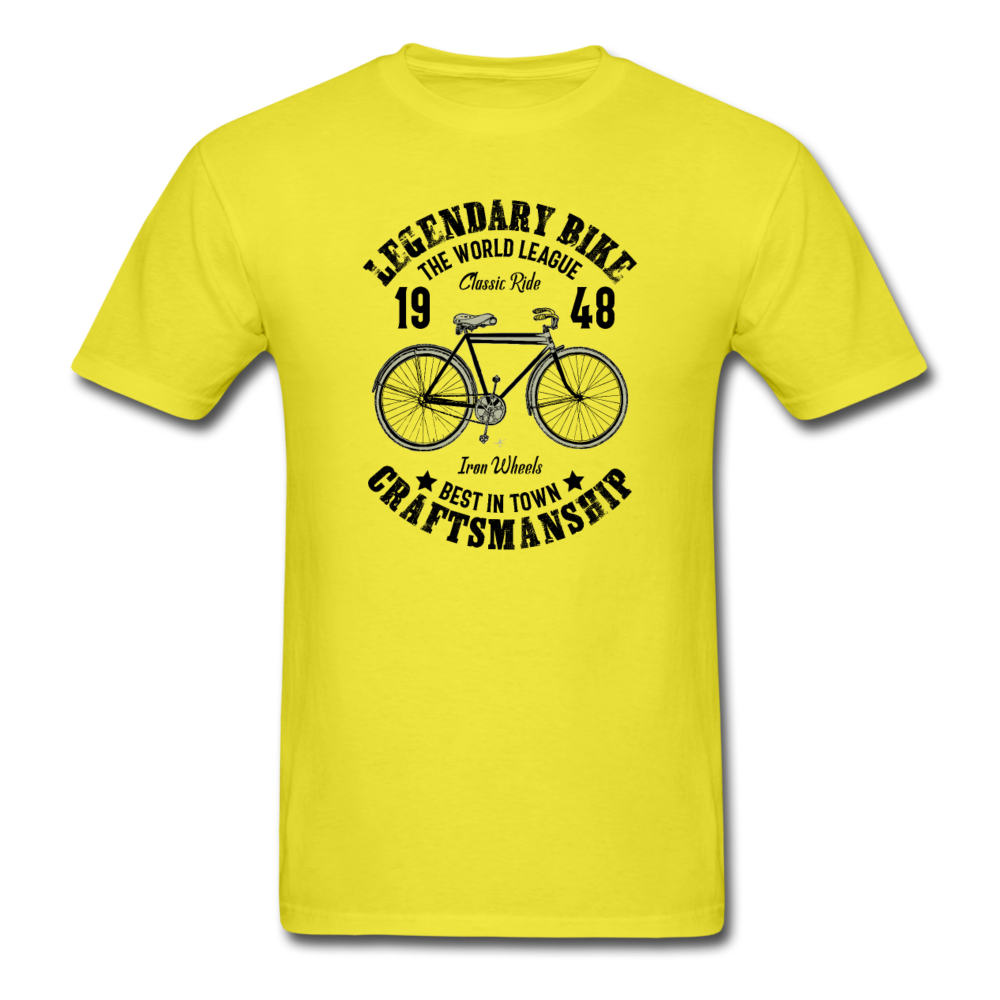 Unisex Classic Legendary Bike T-Shirt - yellow
