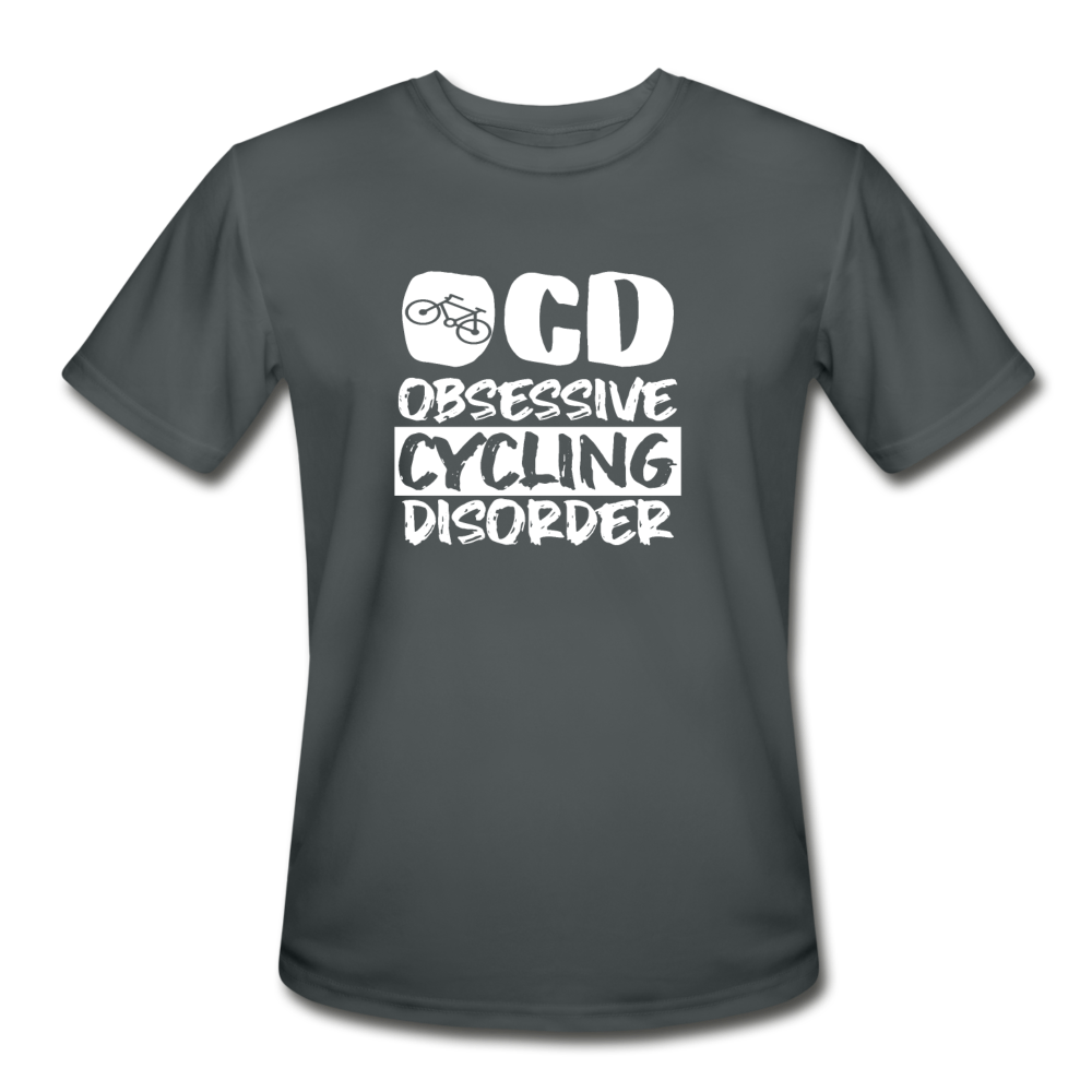 Men’s Moisture Wicking Performance OCD Cycling T-Shirt - charcoal