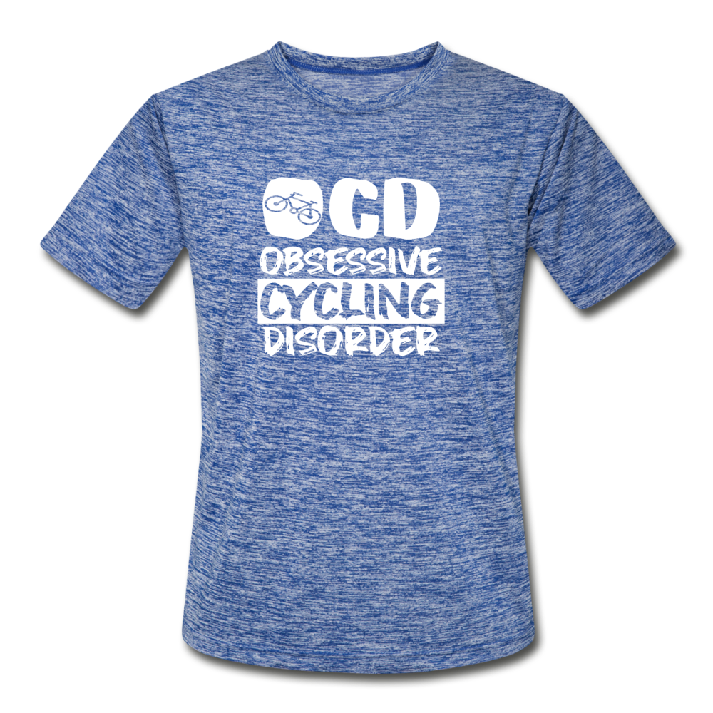 Men’s Moisture Wicking Performance OCD Cycling T-Shirt - heather blue