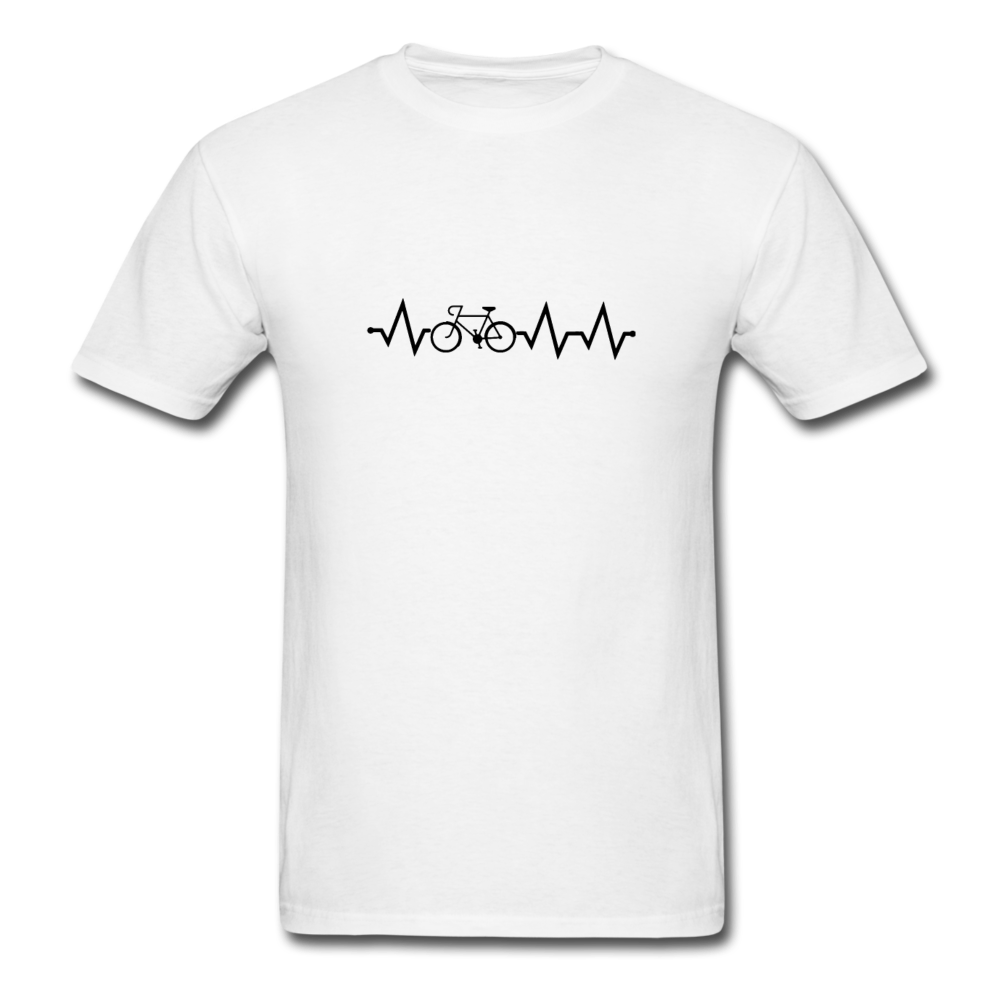 Unisex Classic Bike EKG T-Shirt - white
