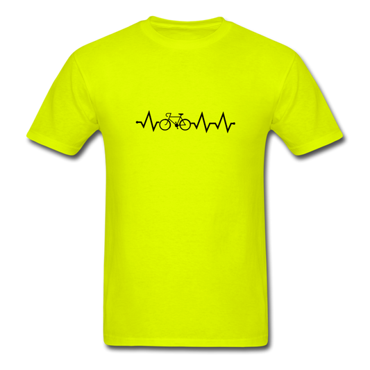 Unisex Classic Bike EKG T-Shirt - safety green