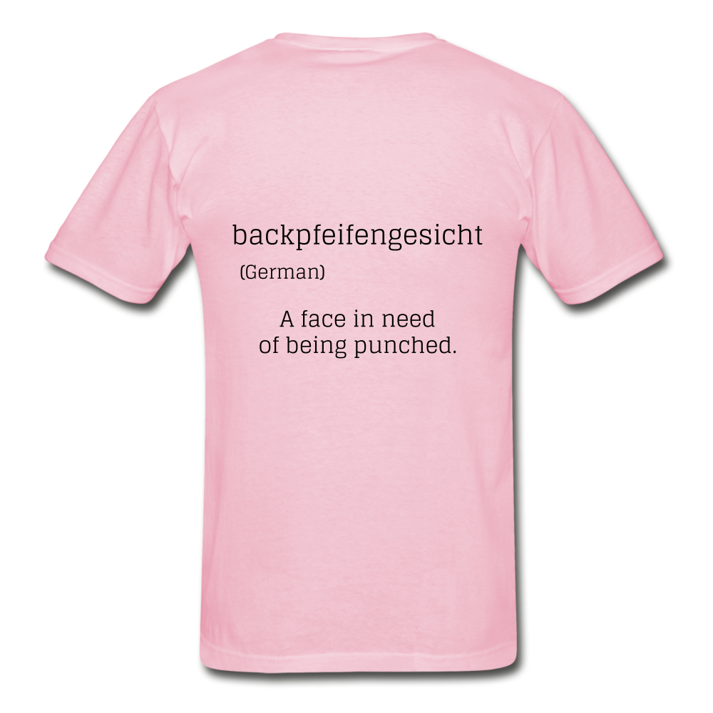 Gildan Ultra Cotton Adult Backpfeifengesicht T-Shirt - light pink