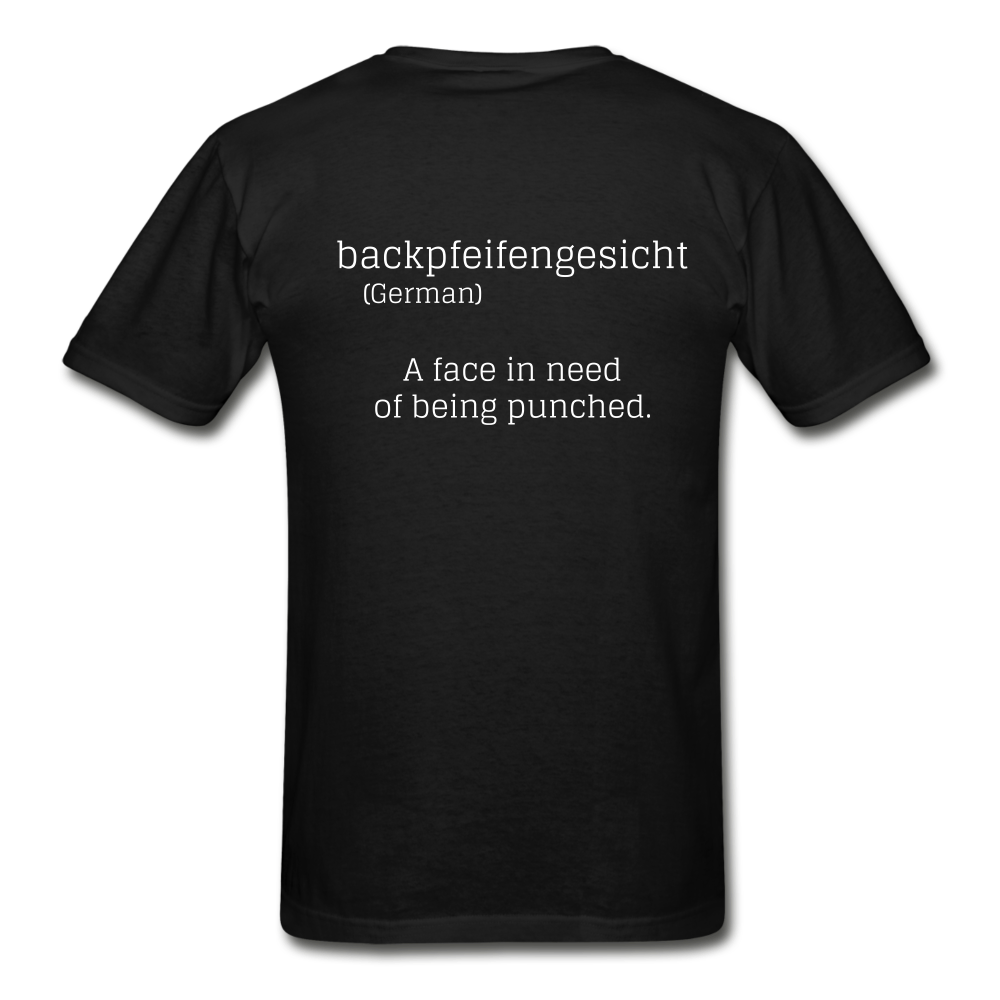 Hanes Adult Tagless Backpfeifengesicht T-Shirt - black