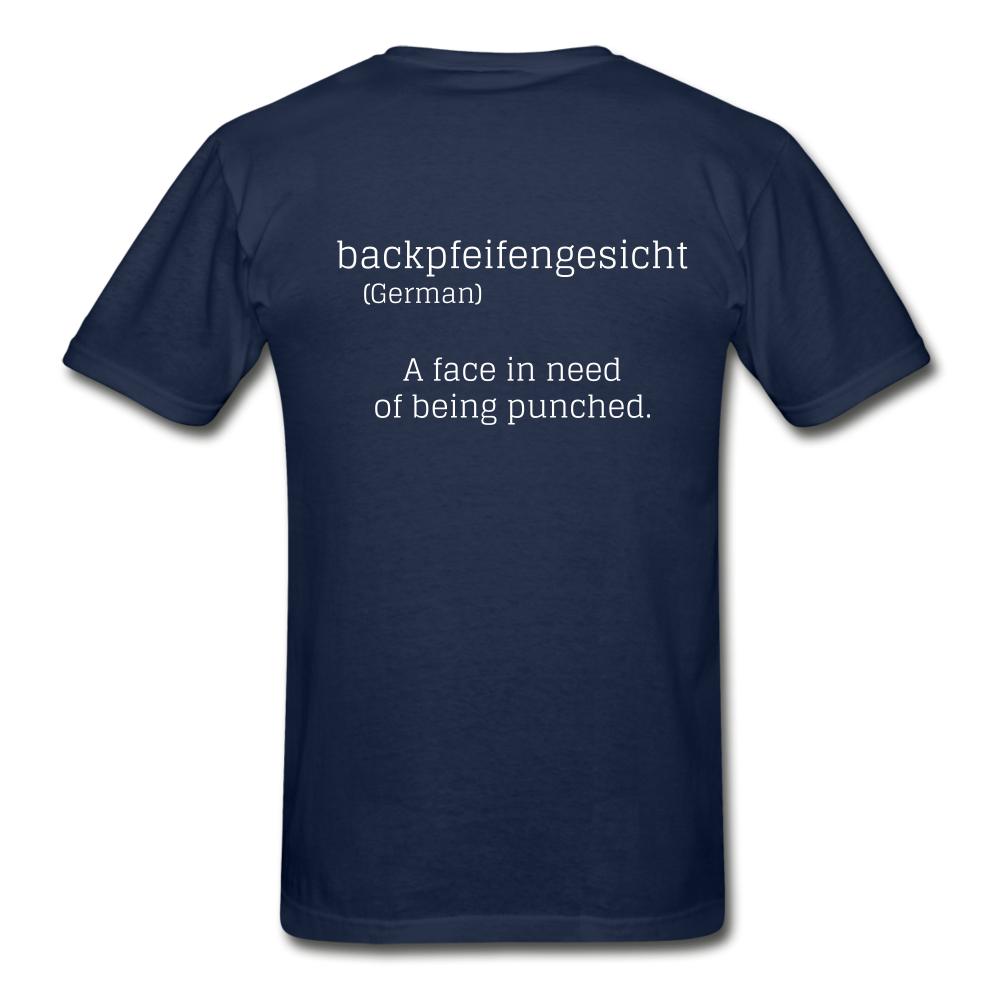 Hanes Adult Tagless Backpfeifengesicht T-Shirt - navy