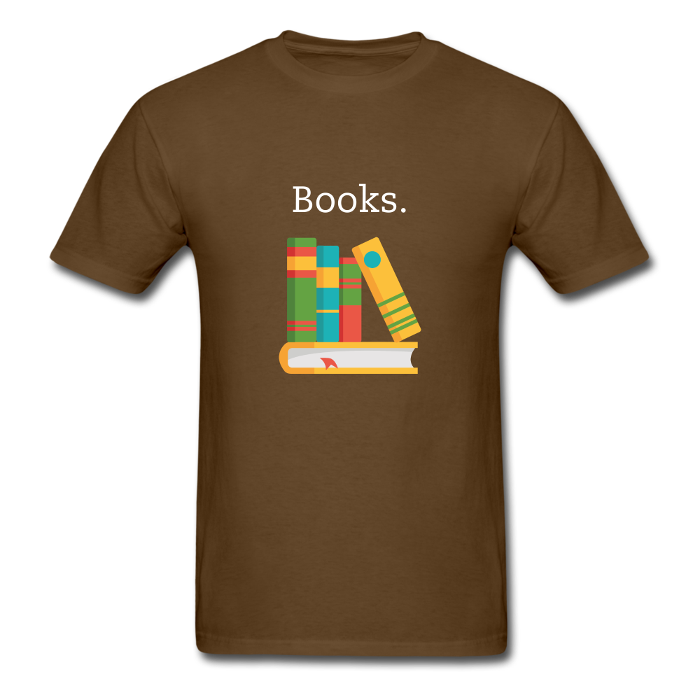 Unisex Classic Books T-Shirt - brown