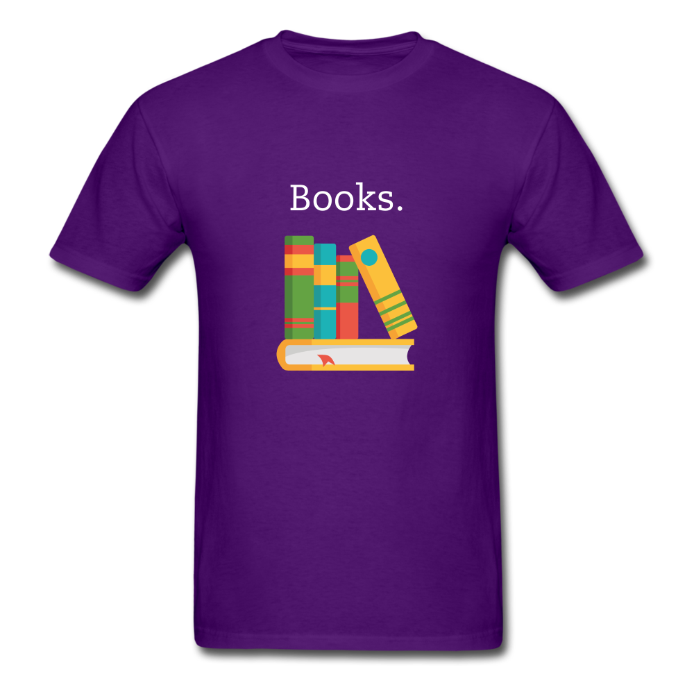 Unisex Classic Books T-Shirt - purple