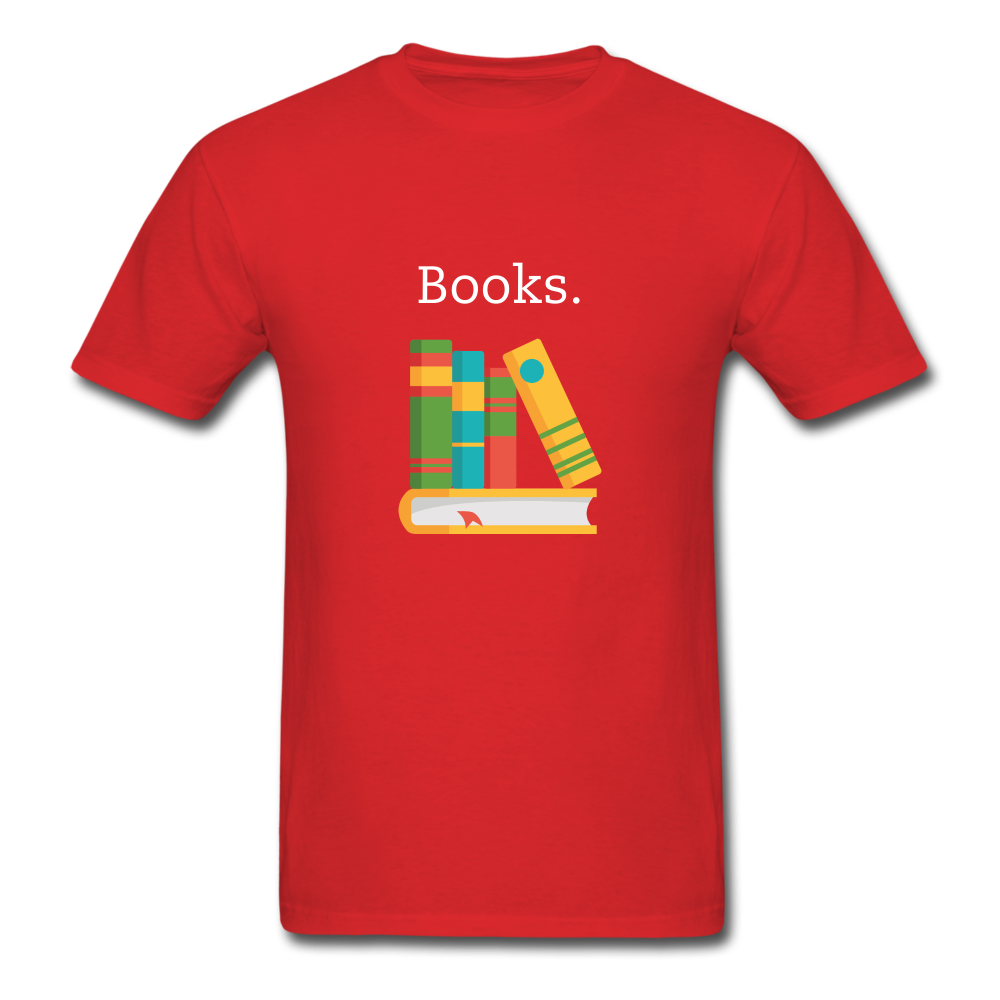 Unisex Classic Books T-Shirt - red