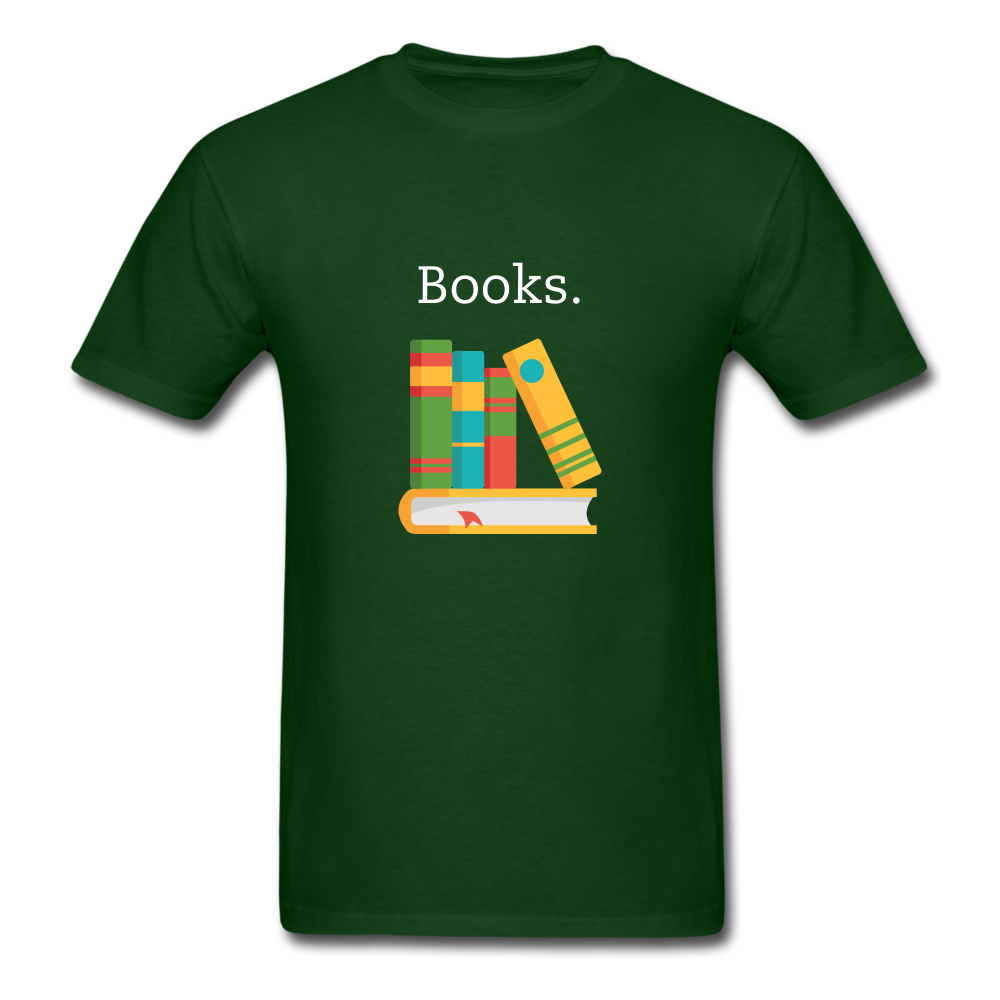 Unisex Classic Books T-Shirt - forest green