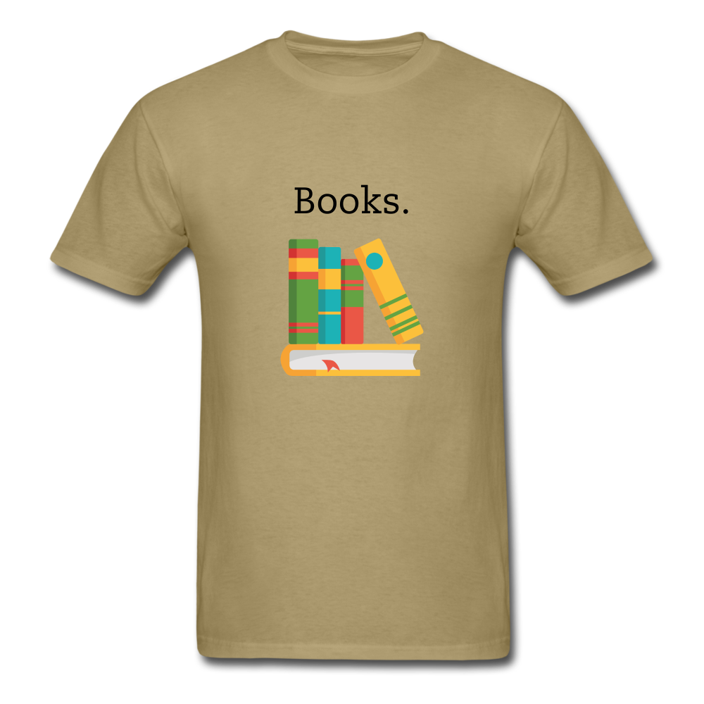 Unisex Classic Books T-Shirt - khaki