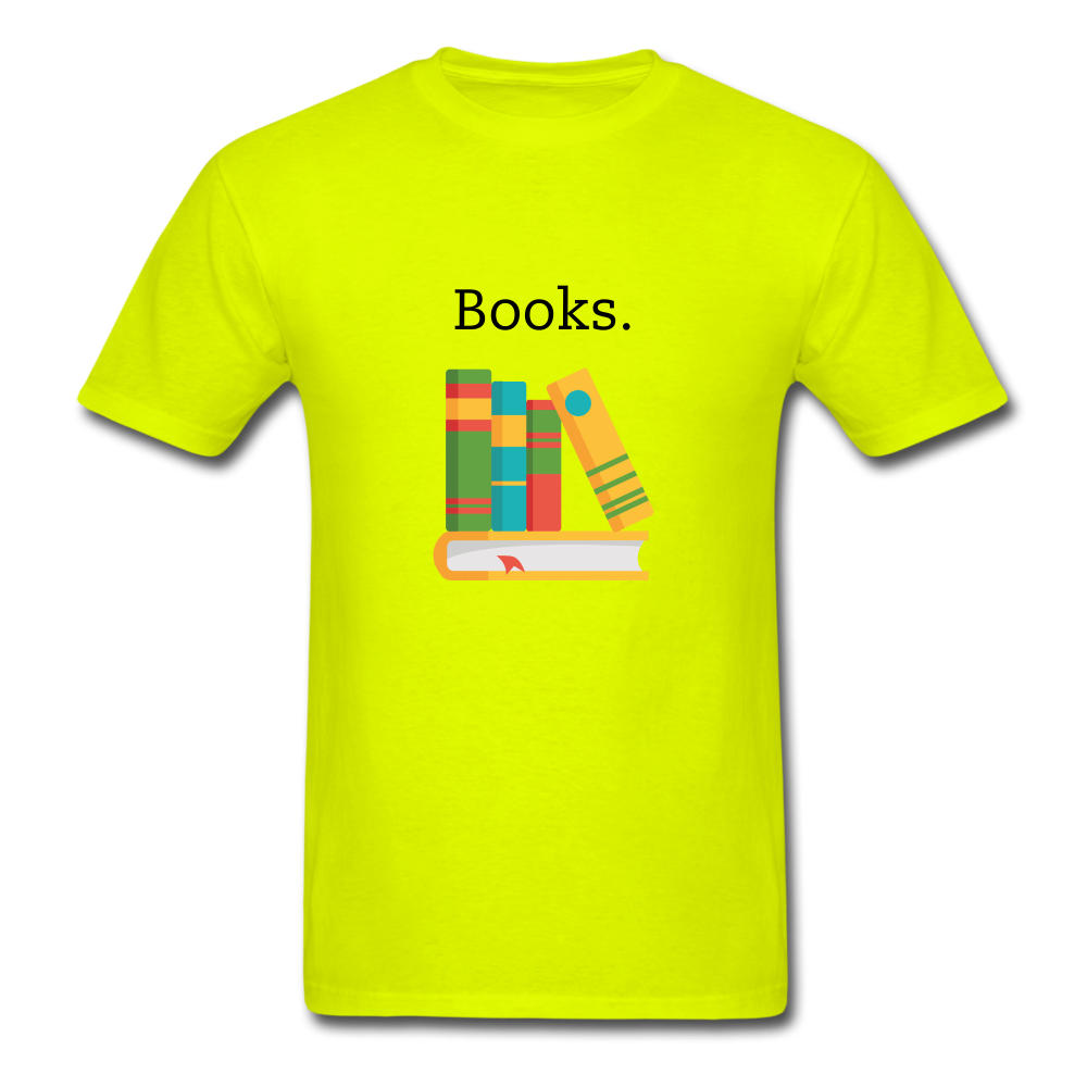 Unisex Classic Books T-Shirt - safety green