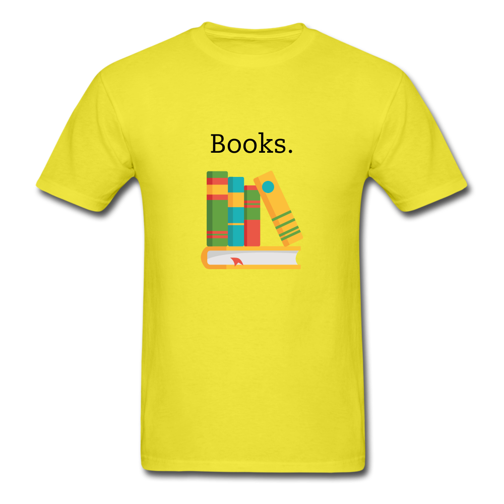 Unisex Classic Books T-Shirt - yellow