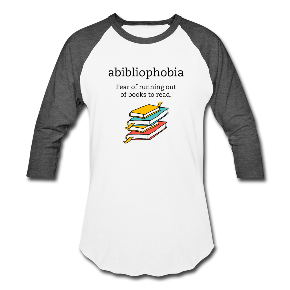 Abibliophobia T-Shirt - white/charcoal