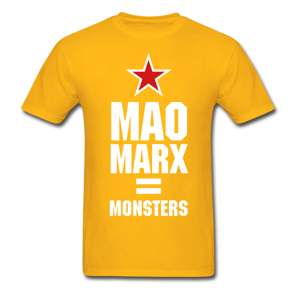 Gildan Ultra Cotton Adult Mao Marx Monsters T-Shirt - gold