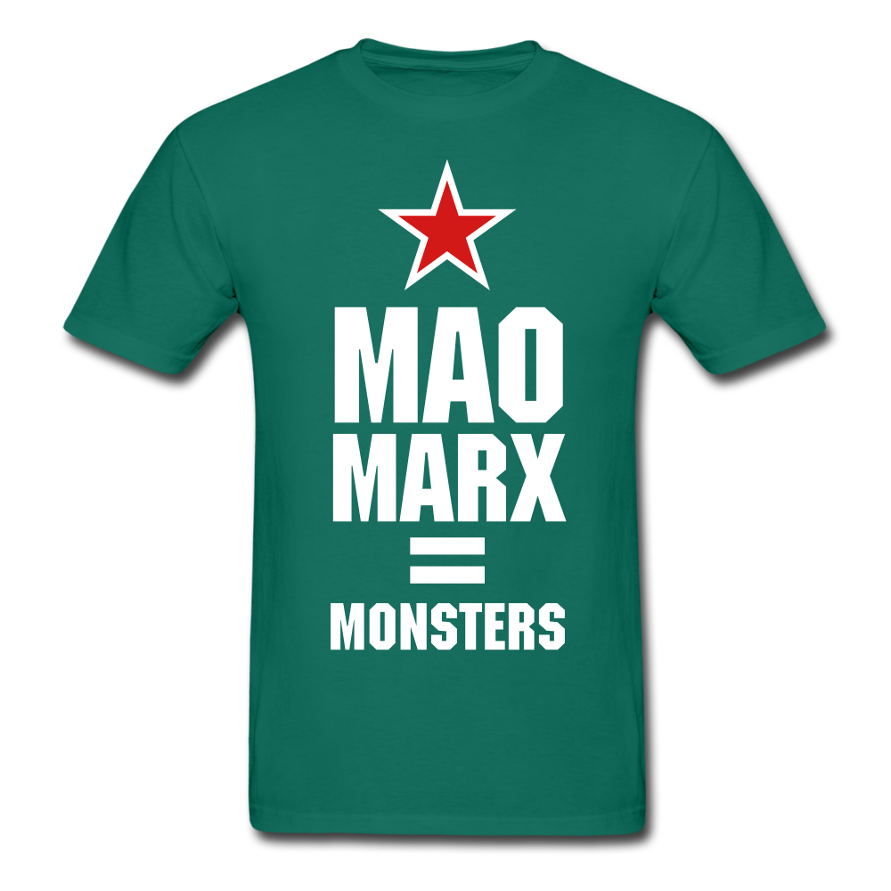 Gildan Ultra Cotton Adult Mao Marx Monsters T-Shirt - petrol