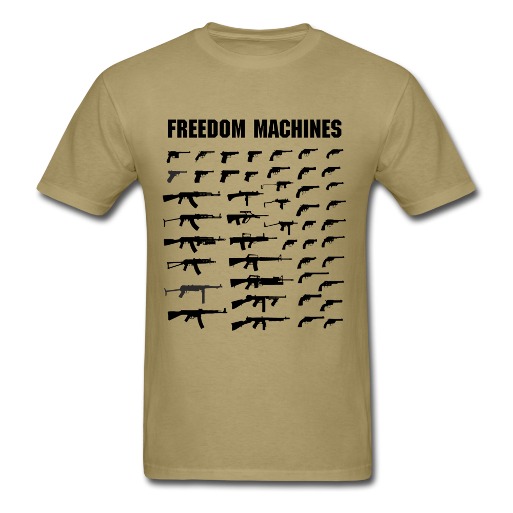 Unisex Classic Freedom Machines T-Shirt - khaki