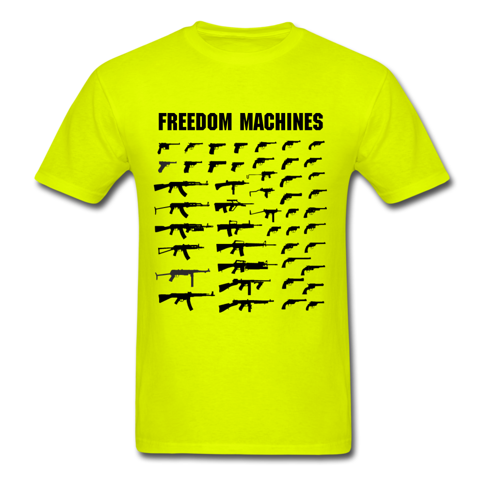Unisex Classic Freedom Machines T-Shirt - safety green