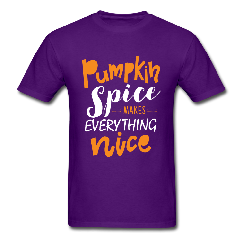 Unisex Classic Pumpkin Spice Nice T-Shirt - purple