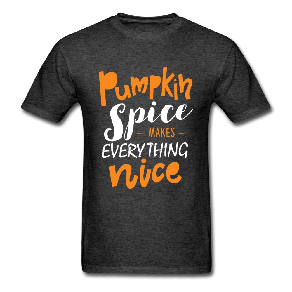 Unisex Classic Pumpkin Spice Nice T-Shirt - heather black
