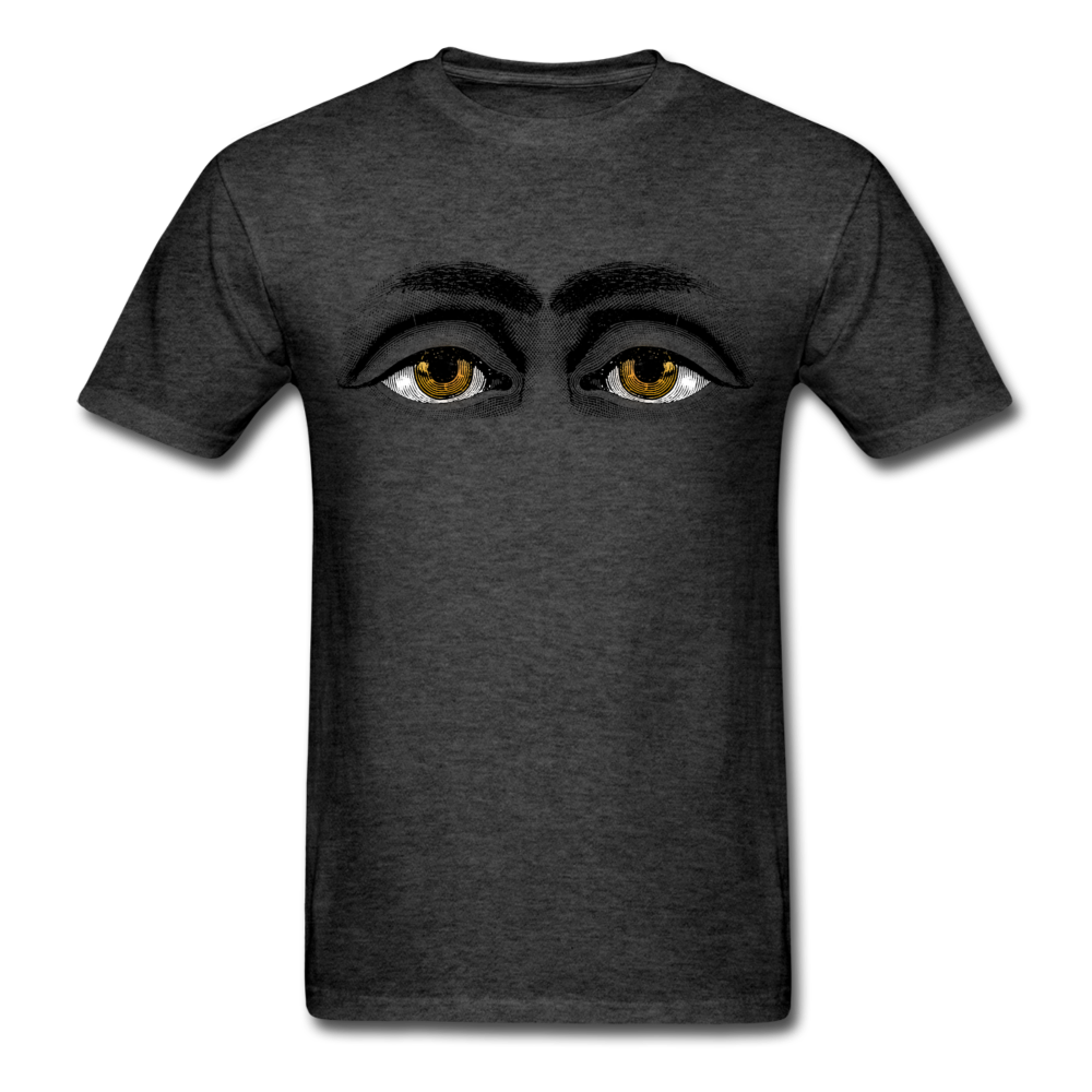 Unisex Classic Creepy Eyes T-Shirt - heather black