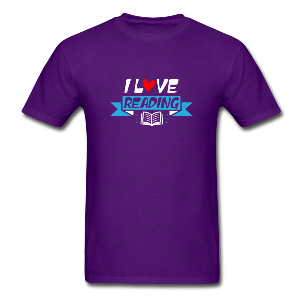 Unisex Classic I Love Reading T-Shirt - purple
