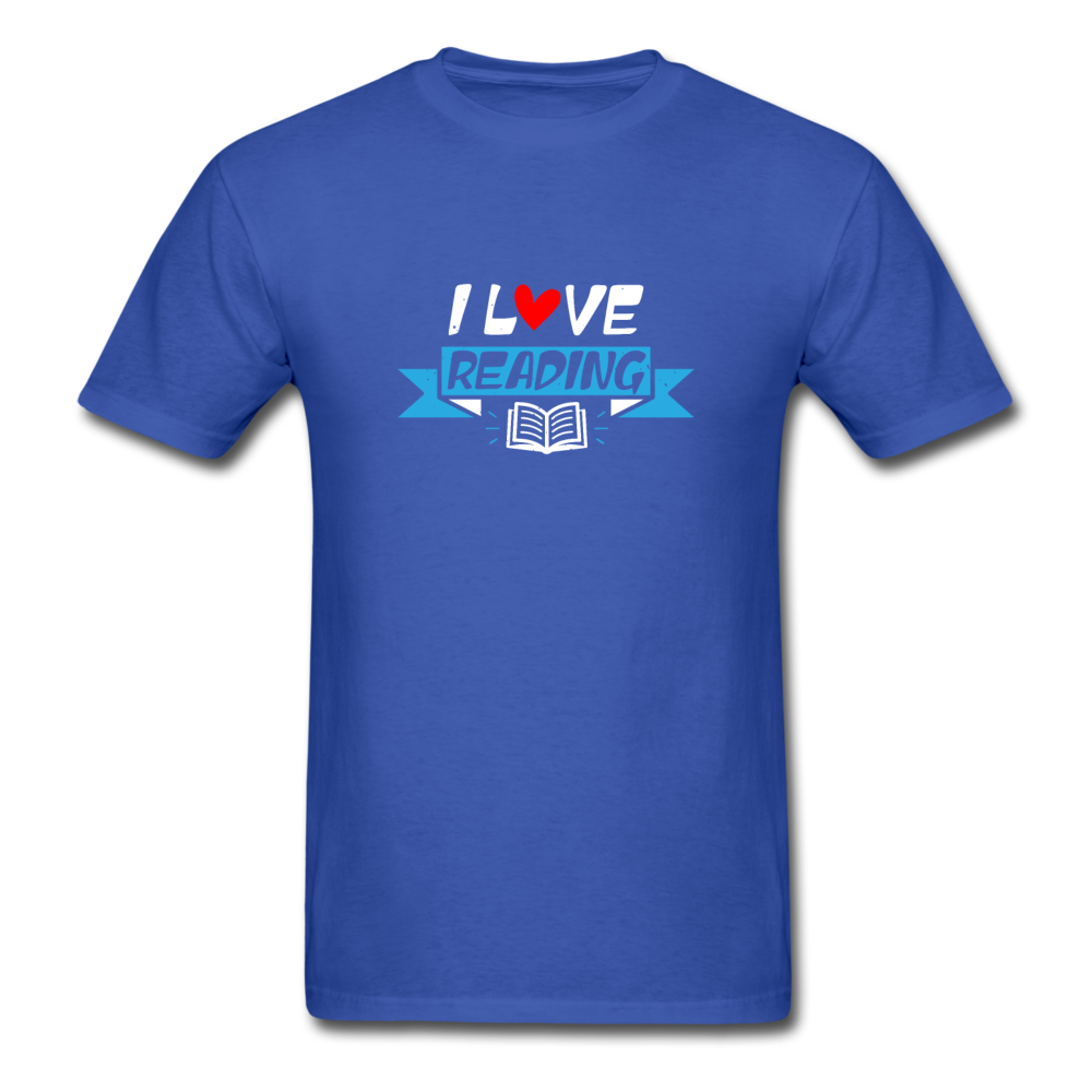 Unisex Classic I Love Reading T-Shirt - royal blue