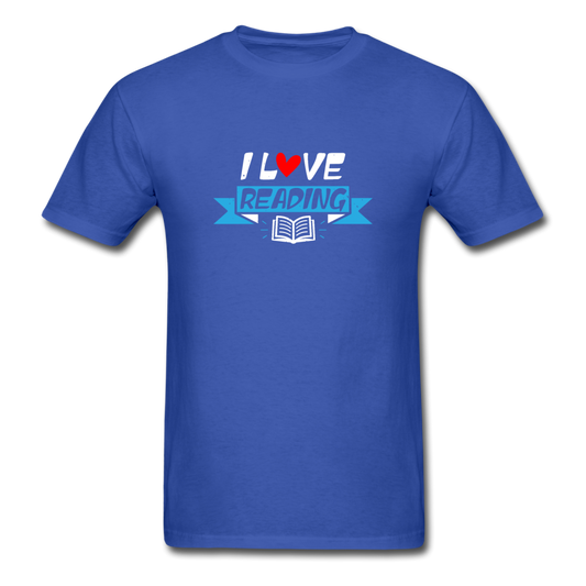 Unisex Classic I Love Reading T-Shirt - royal blue