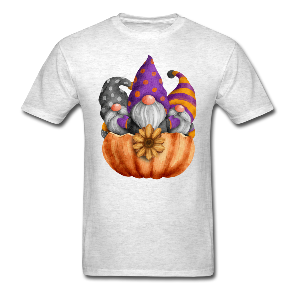 Unisex Classic Three Gnomes in Pumpkin T-Shirt - light heather gray