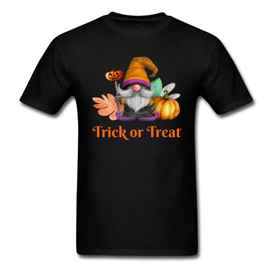 Unisex Classic Gnome Trick or Treat T-Shirt - black
