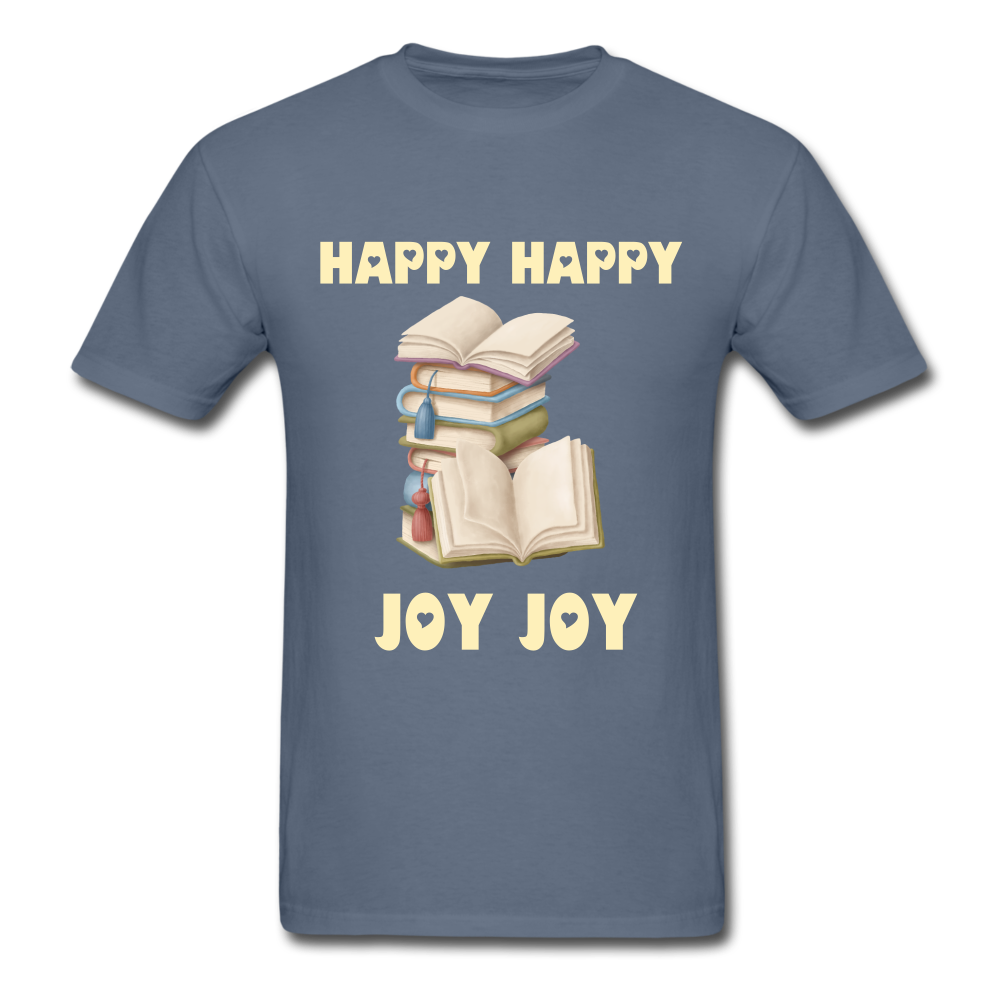 Unisex Classic Happy Happy Joy Joy Books T-Shirt - denim