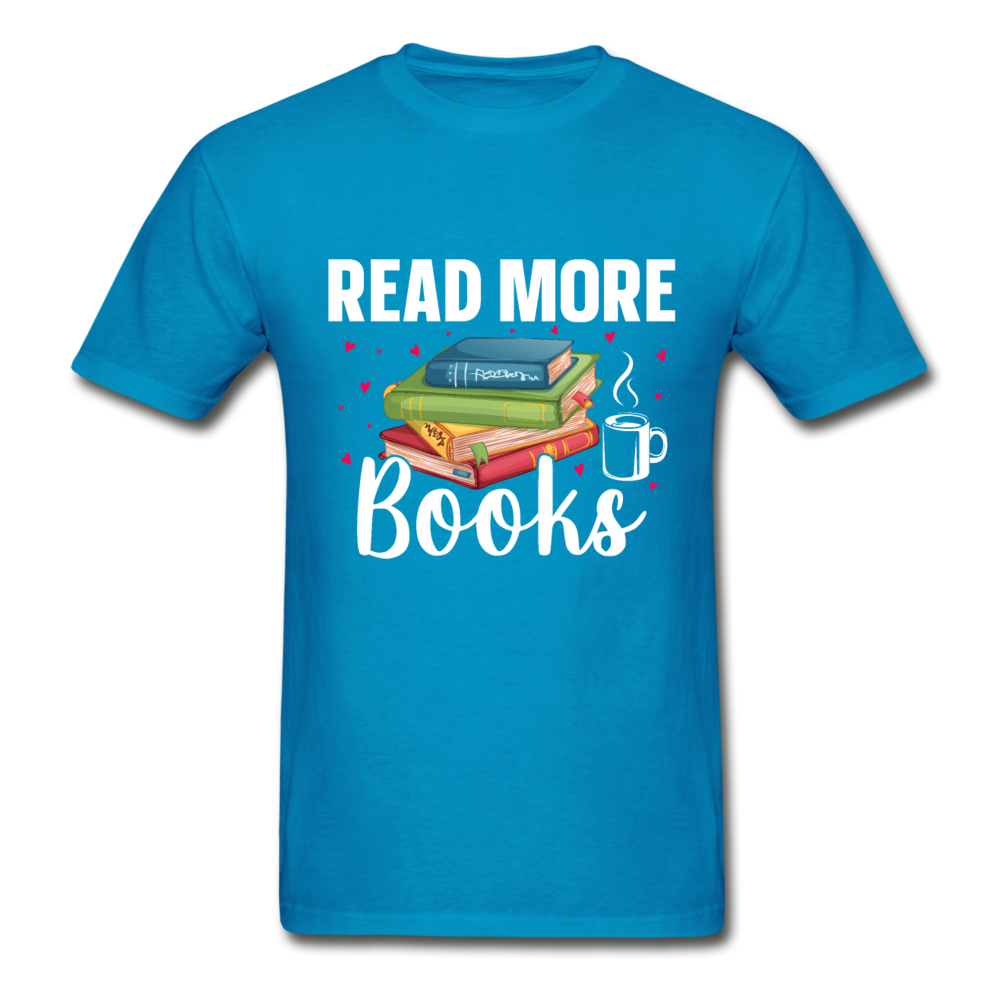 Gildan Ultra Cotton Adult Read More Books T-Shirt - turquoise