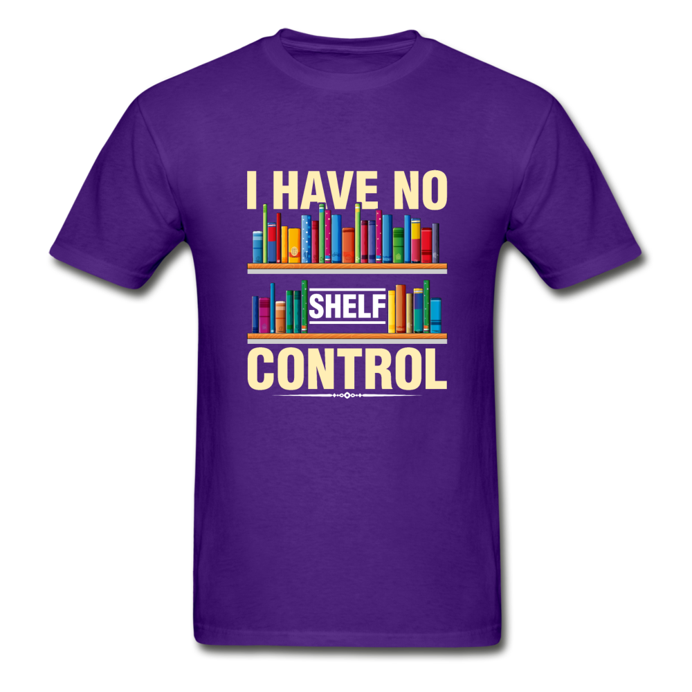 Gildan Ultra Cotton Adult I Have No Shelf Control T-Shirt - purple